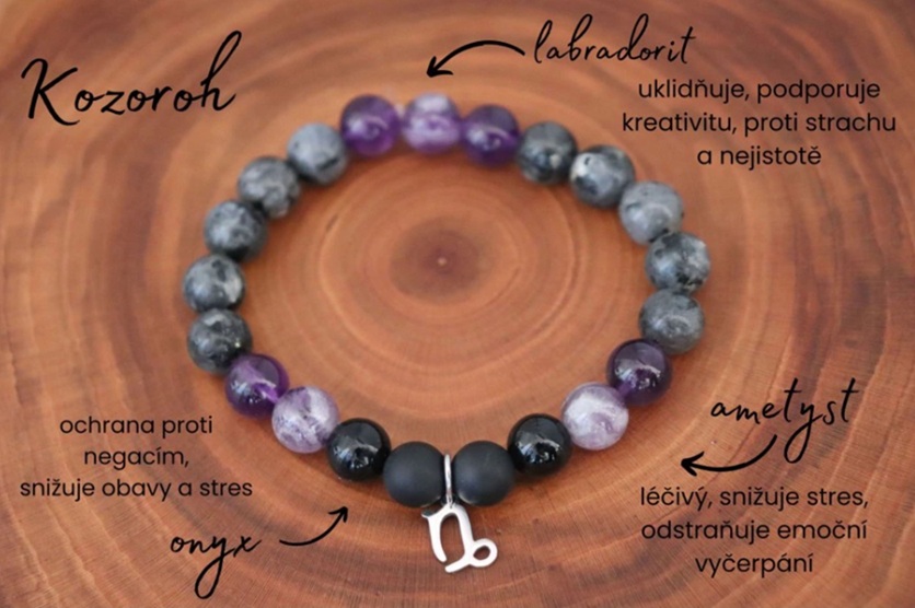 naramek z mineralu pro kozoroha zenu